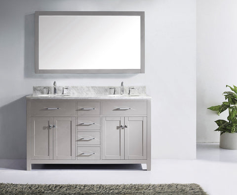 Image of 60" Double Bathroom Vanity MD-2060-WMRO-CG