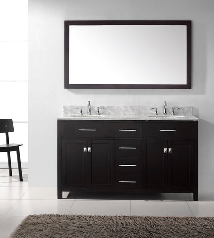 Image of 60" Double Bathroom Vanity MD-2060-WMRO-CG