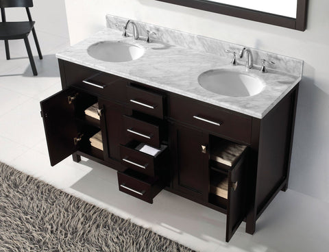Image of 60" Double Bathroom Vanity MD-2060-WMRO-CG