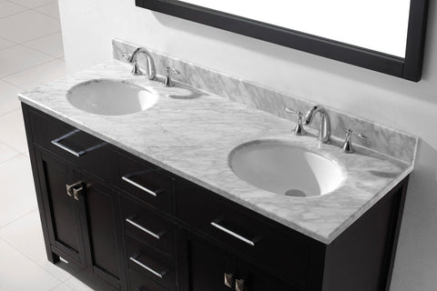 Image of 60" Double Bathroom Vanity MD-2060-WMRO-CG
