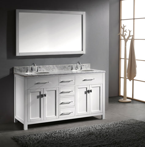 Image of 60" Double Bathroom Vanity MD-2060-WMRO-CG
