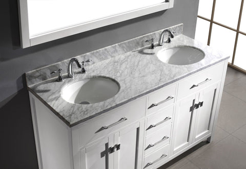 Image of 60" Double Bathroom Vanity MD-2060-WMRO-CG
