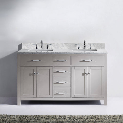 Image of 60" Double Bathroom Vanity MD-2060-WMRO-CG