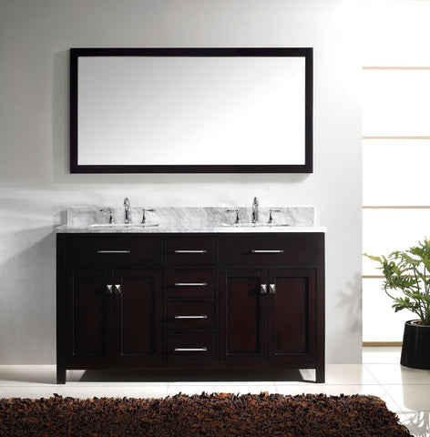 Image of 60" Double Bathroom Vanity MD-2060-WMRO-CG