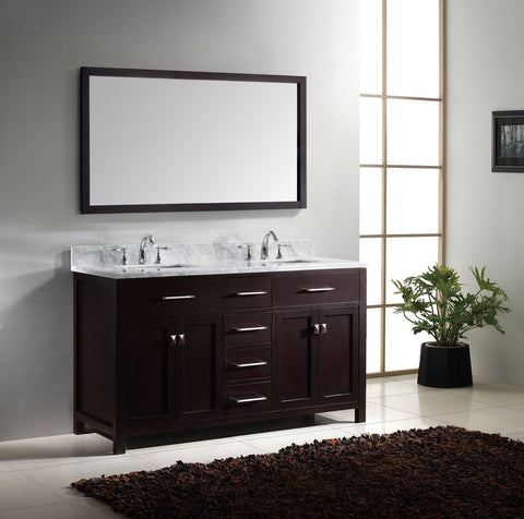 Image of 60" Double Bathroom Vanity MD-2060-WMRO-CG