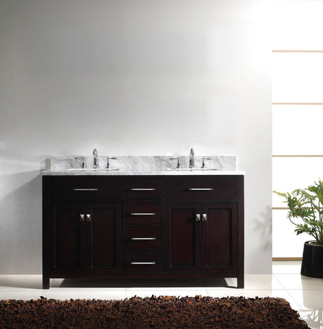 Image of 60" Double Bathroom Vanity MD-2060-WMRO-CG