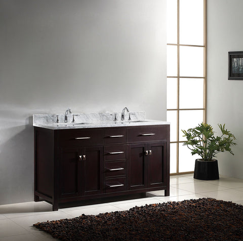 Image of 60" Double Bathroom Vanity MD-2060-WMRO-CG
