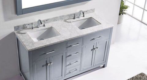 Image of 60" Double Bathroom Vanity MD-2060-WMRO-CG