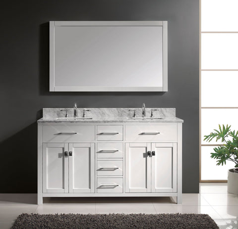 Image of 60" Double Bathroom Vanity MD-2060-WMRO-CG