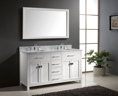 Image of 60" Double Bathroom Vanity MD-2060-WMRO-CG