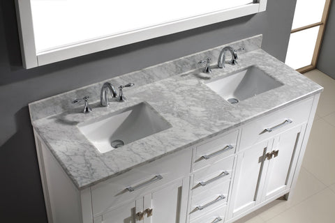 Image of 60" Double Bathroom Vanity MD-2060-WMRO-CG