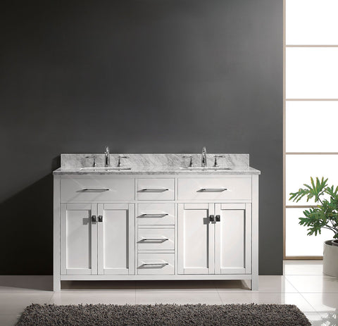 Image of 60" Double Bathroom Vanity MD-2060-WMRO-CG