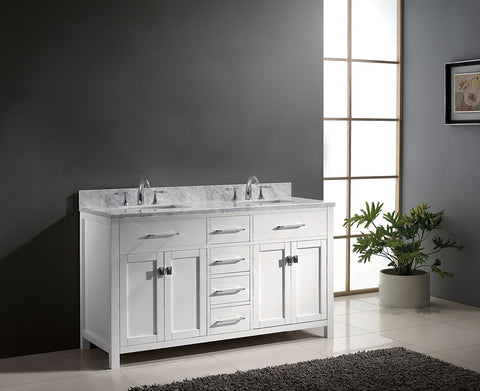 Image of 60" Double Bathroom Vanity MD-2060-WMRO-CG
