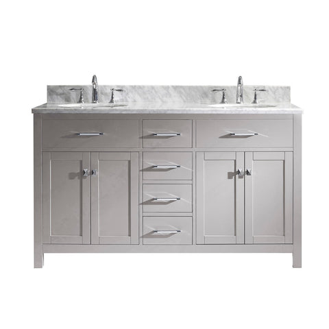 Image of 60" Double Bathroom Vanity MD-2060-WMRO-CG-NM