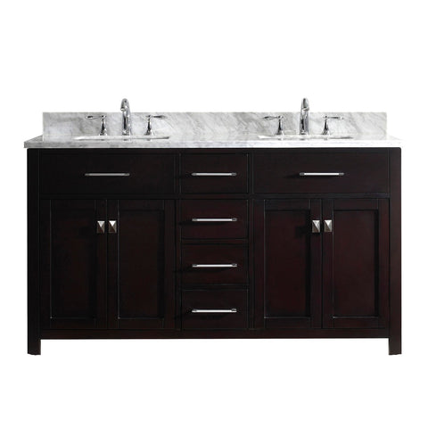 Image of 60" Double Bathroom Vanity MD-2060-WMSQ-ES-NM
