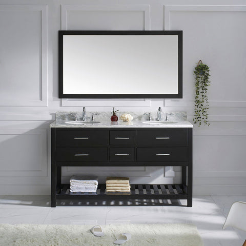 Image of 60" Double Bathroom Vanity MD-2260-WMRO-ES