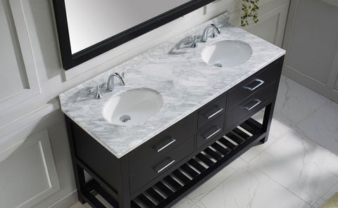 Image of 60" Double Bathroom Vanity MD-2260-WMRO-ES