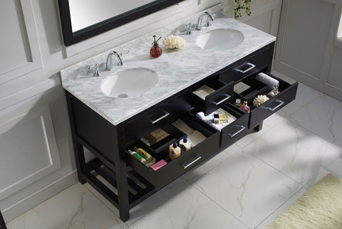 Image of 60" Double Bathroom Vanity MD-2260-WMRO-ES