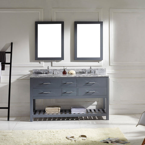 Image of 60" Double Bathroom Vanity MD-2260-WMRO-ES