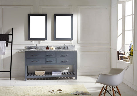 Image of 60" Double Bathroom Vanity MD-2260-WMRO-ES