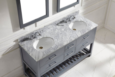 Image of 60" Double Bathroom Vanity MD-2260-WMRO-ES