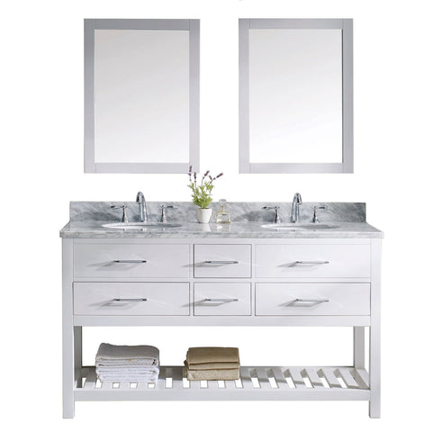 Image of 60" Double Bathroom Vanity