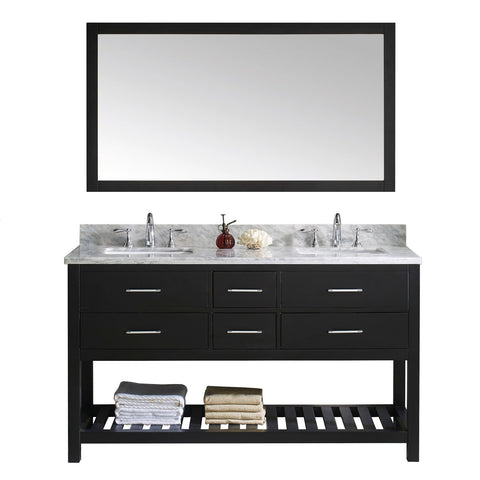 Image of 60" Double Bathroom Vanity MD-2260-WMSQ-ES-010