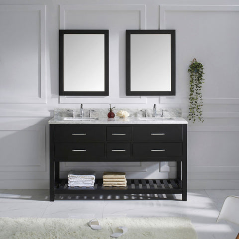 Image of 60" Double Bathroom Vanity MD-2260-WMSQ-ES