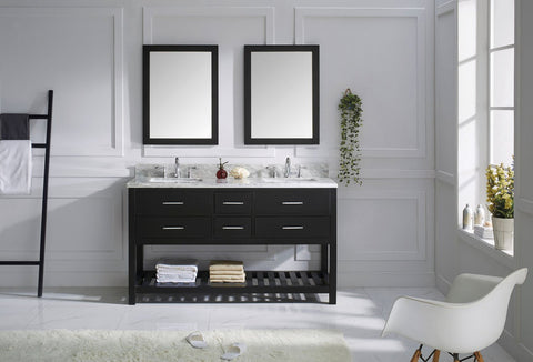 Image of 60" Double Bathroom Vanity MD-2260-WMSQ-ES
