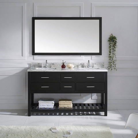 Image of 60" Double Bathroom Vanity MD-2260-WMSQ-ES
