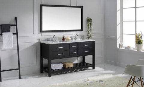Image of 60" Double Bathroom Vanity MD-2260-WMSQ-ES