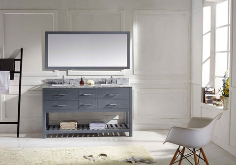 Image of 60" Double Bathroom Vanity MD-2260-WMSQ-ES