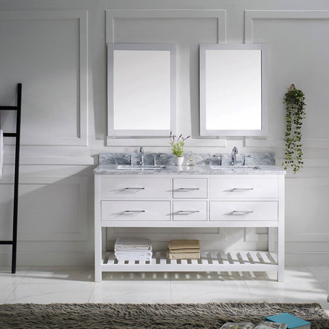 Image of 60" Double Bathroom Vanity MD-2260-WMSQ-ES