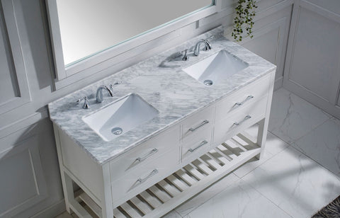Image of 60" Double Bathroom Vanity MD-2260-WMSQ-ES