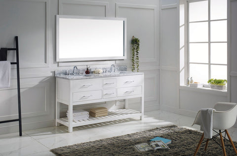 Image of 60" Double Bathroom Vanity MD-2260-WMSQ-ES