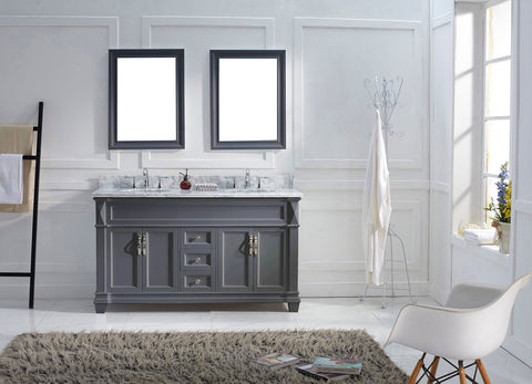 Image of 60" Double Bathroom Vanity MD-2660-WMRO-ES