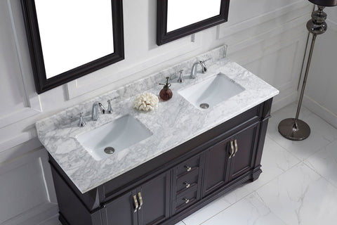 Image of 60" Double Bathroom Vanity MD-2660-WMRO-ES