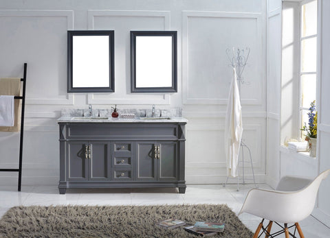 Image of 60" Double Bathroom Vanity MD-2660-WMRO-ES