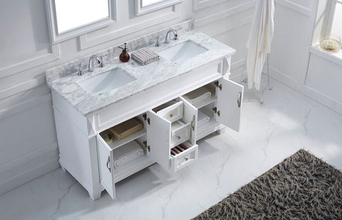 Image of 60" Double Bathroom Vanity MD-2660-WMRO-ES