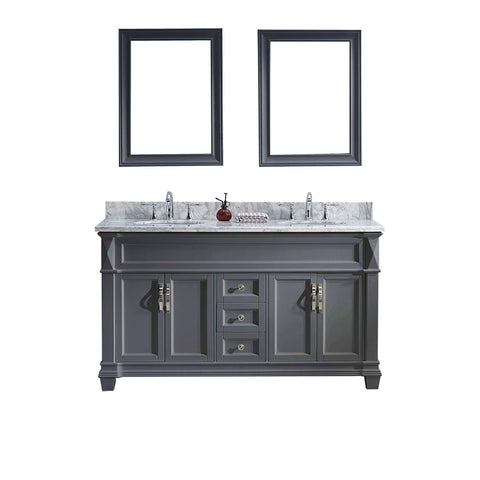 Image of 60" Double Bathroom Vanity MD-2660-WMRO-GR