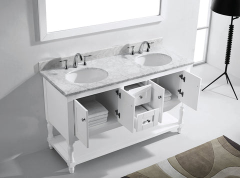 Image of 60" Double Bathroom Vanity MD-3160-WMRO-CG