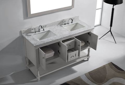 Image of 60" Double Bathroom Vanity MD-3160-WMRO-CG