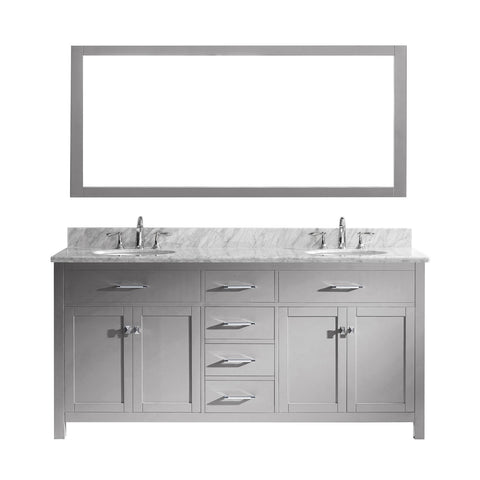 Image of 72" Double Bathroom Vanity MD-2072-WMRO-CG
