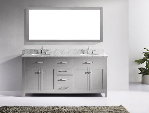 Image of 72" Double Bathroom Vanity MD-2072-WMRO-CG
