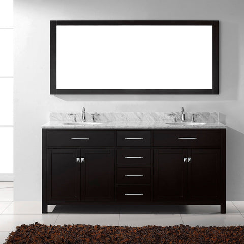 Image of 72" Double Bathroom Vanity MD-2072-WMRO-CG