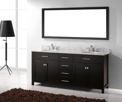 Image of 72" Double Bathroom Vanity MD-2072-WMRO-CG