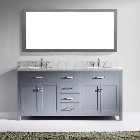 Image of 72" Double Bathroom Vanity MD-2072-WMRO-CG