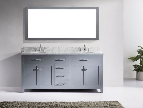 Image of 72" Double Bathroom Vanity MD-2072-WMRO-CG