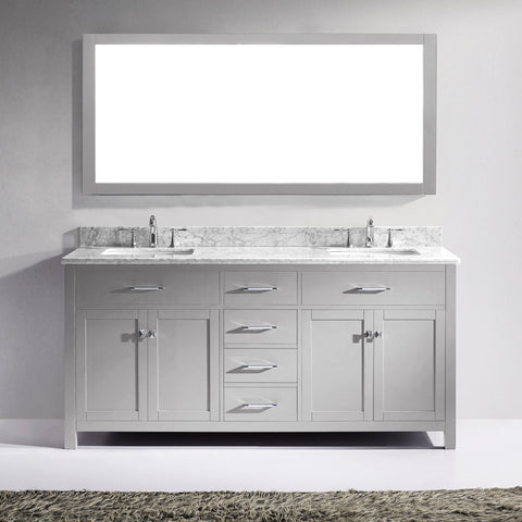 Image of 72" Double Bathroom Vanity MD-2072-WMRO-CG