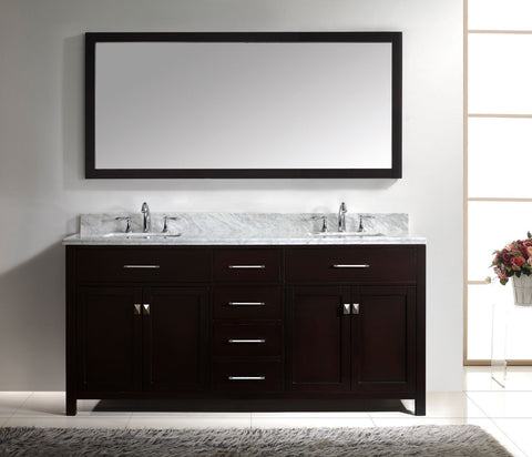 Image of 72" Double Bathroom Vanity MD-2072-WMRO-CG